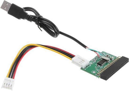 Externe Floppy Drive - Converter Lezer - Gegevens Overzetten - Plug and Play - 20 cm Kabel - Zwart