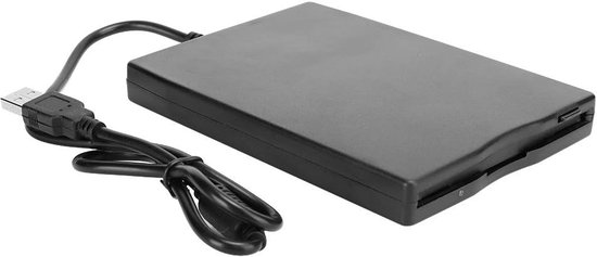 Externe Floppy Drive - Draagbare Schijf - Bestanden Overzetten - USB Aangedreven - 35 inch - Zwart van Merkloos