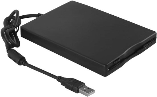 Externe Floppy Drive - USB Lezer - Oude Disks Lezen - Geen Extra Drivers - 3.5 Inch - Zwart