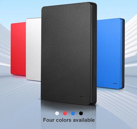 Externe Harde schijf 1 TB - Ultra Dun - HDD geheugen - Harde schijf 1 TB - Externe - Blauw van Merkloos