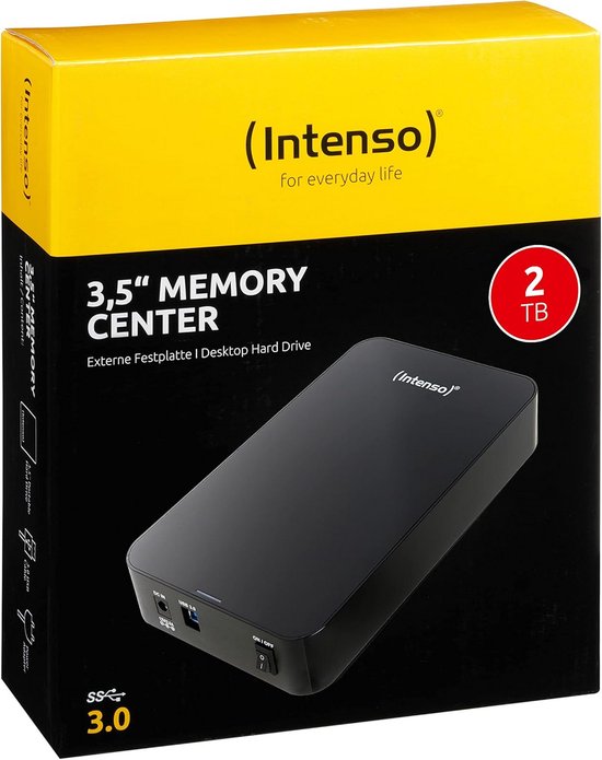 Externe harde schijf 1TB - 3.5 inch, USB 3.0, 5400rpm, 32MB Cache