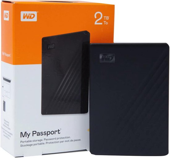 Externe Harde Schijf 2TB Zwart - Draagbare Opslag voor PC en Mac van Merkloos