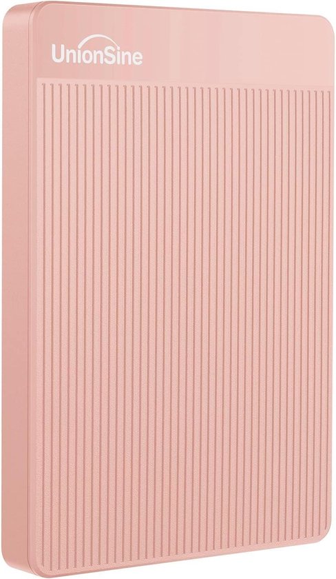 Externe Harde Schijf 500 GB - USB 3.0 HDD - Ultra Slim, Stil en Draagbaar - Plug & Play - Roze