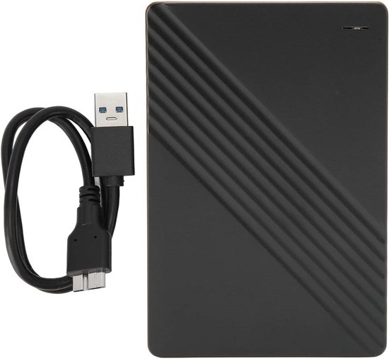 Externe Harde Schijf - Draagbare HDD - Bestanden Opslaan - Ultra Dun Ontwerp - 2TB - Zwart