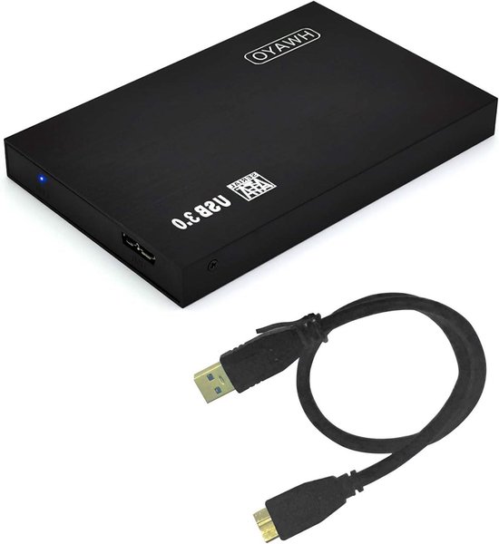 Externe Harde Schijf - Draagbare HDD - Bestanden Opslaan - Ultra Slank Ontwerp - 2.5 inch - Zwart