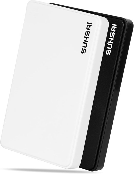 Externe harde schijf - Draagbare opslag - Bestanden back-uppen - Compact en lichtgewicht - 25 inch - Wit