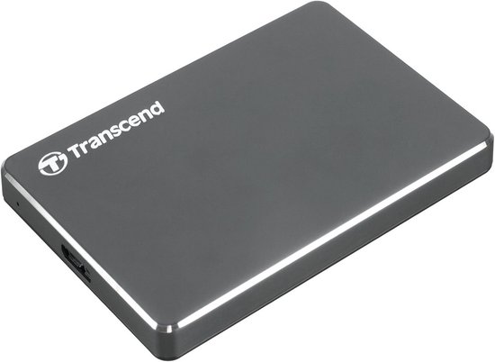 Externe Harde Schijf - Draagbare Opslag - Bestanden Back-uppen - Ultraslank Aluminium Ontwerp - 1TB Capaciteit - Ijzer Grijs