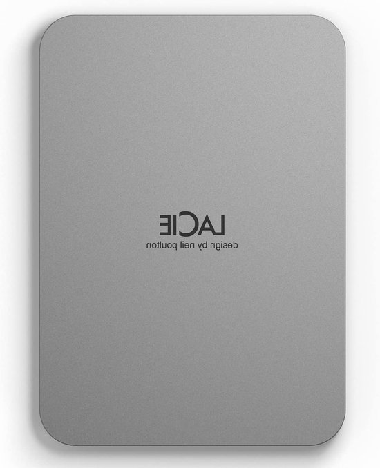 Externe Harde Schijf - Draagbare Opslag - Bestanden Opslaan - Gemaakt van Gerecycled Materiaal - 4TB - Moon Silver