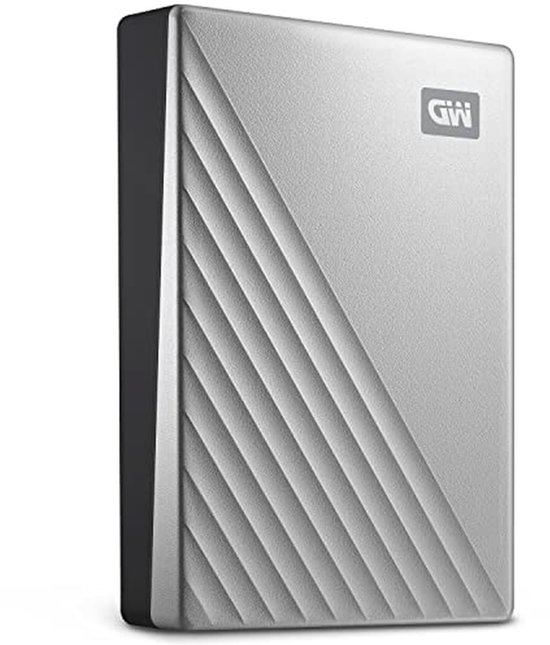 Externe Harde Schijf - Draagbare Opslag - Bestanden Opslaan - Hardware Encryptie - 2TB - Zilver