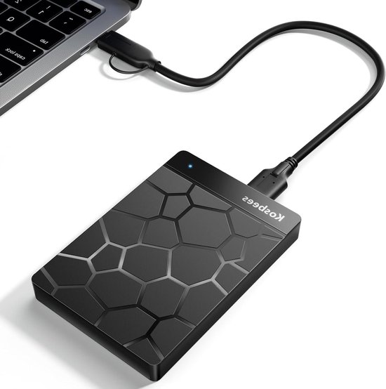 Externe Harde Schijf - Draagbare Opslag - Bestanden Opslaan - Plug and Play - 1 TB - Zwart