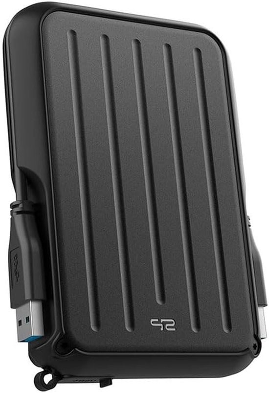 Externe Harde Schijf - Draagbare Opslag - Bestanden Opslaan - Robuuste Behuizing - 4TB - Zwart