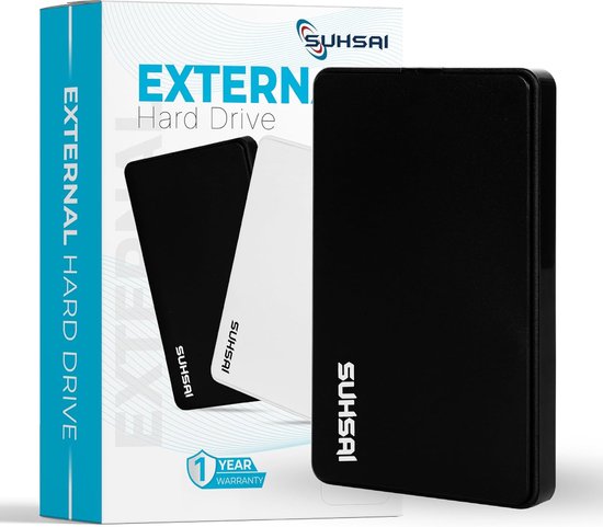 Externe Harde Schijf - Draagbare Opslag - Bestanden Opslaan - Snelle Gegevensoverdracht - 500 GB - Zwart