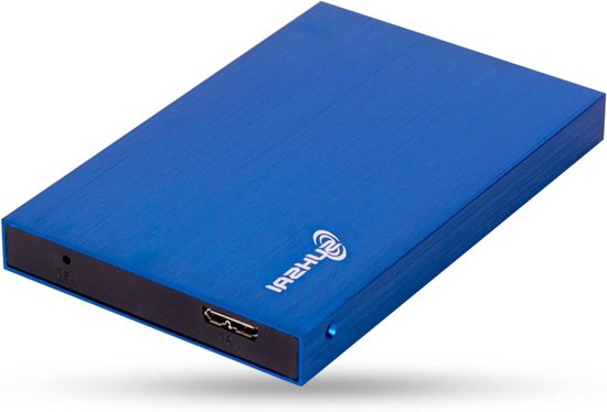 Externe Harde Schijf - Draagbare Opslag - Bestanden Opslaan - Snelle USB 3.0 - 500GB Capaciteit - Blauw