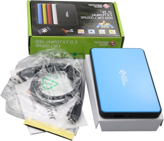 Externe Harde Schijf - Draagbare Opslag - Bestanden Opslaan - Supersnelle USB 3.0 - 250 GB - Blauw