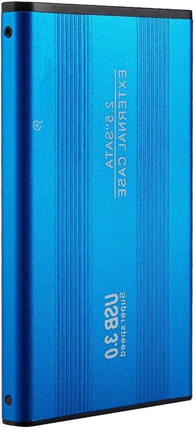 Externe Harde Schijf - Draagbare Opslag - Bestanden Opslaan - Ultra Slanke Behuizing - 2 TB Capaciteit - Blauw