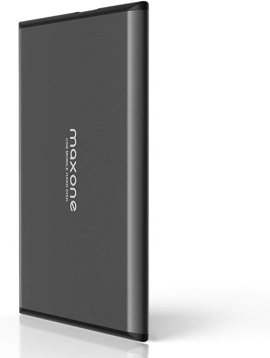 Externe Harde Schijf - Draagbare Opslag - Bestanden Opslaan - Ultradun Aluminium - 1 TB - Grijs
