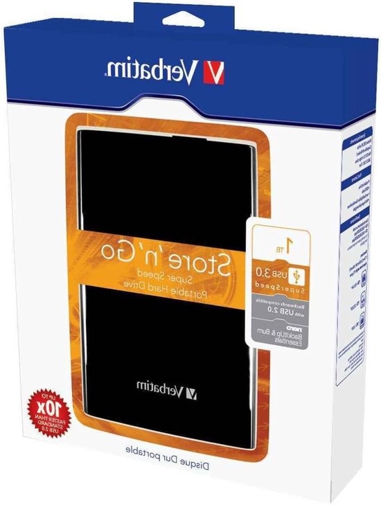 Externe Harde Schijf - Draagbare Opslag - Bestanden Opslaan - USB 3.0 Connectie - 1 TB Capaciteit - Zwart