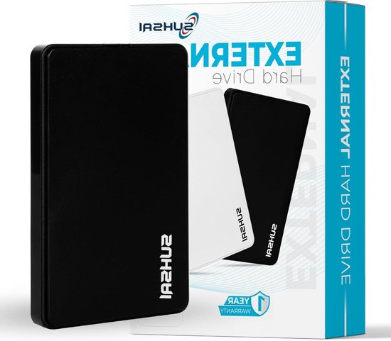 Externe Harde Schijf - Draagbare Opslag - Bestanden Overzetten - Slimme Compatibiliteit - 500 GB - Zwart