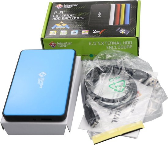 Externe Harde Schijf - Draagbare Opslag - Bestanden Overzetten - Supersnelle USB 3.0 - 120 GB - Blauw