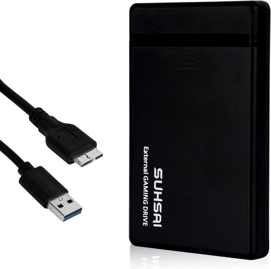 Externe Harde Schijf - Draagbare Opslag - Game Uitbreiding - Snelle USB 3.0 - 2.5 inch - Zwart van Merkloos