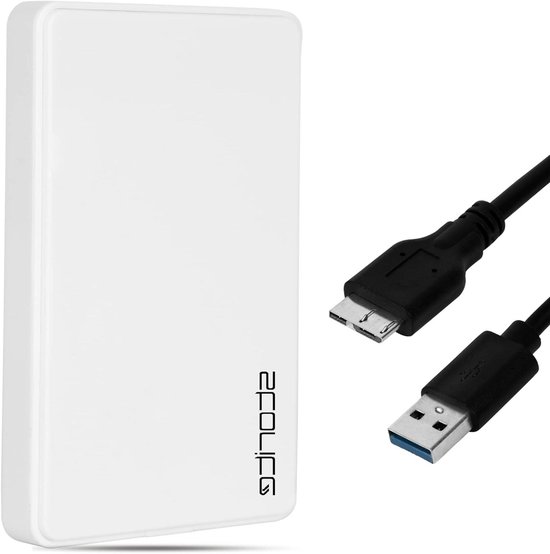Externe Harde Schijf - Draagbare Opslag - Gegevens Back-up - Ultrasnelle USB 3.0 - 120 GB - Wit