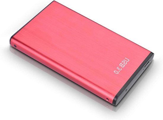 Externe harde schijf - Draagbare opslag - Gegevens opslaan - USB 3.0 snelheid - 500 GB - Rood