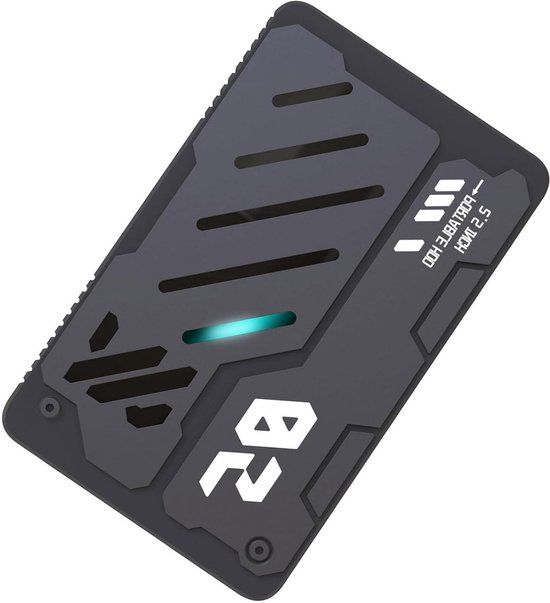 Externe Harde Schijf - Draagbare Opslag - Snelle Back-ups - Schokbestendig Aluminium - 2.5 inch - Zwart