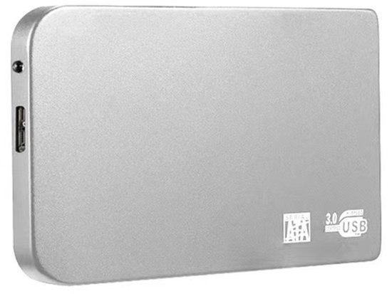 Externe Harde Schijf - Draagbare Opslag - Snelle Data Back-up - Hoge Overdrachtssnelheid - 64 GB Capaciteit - Zilver