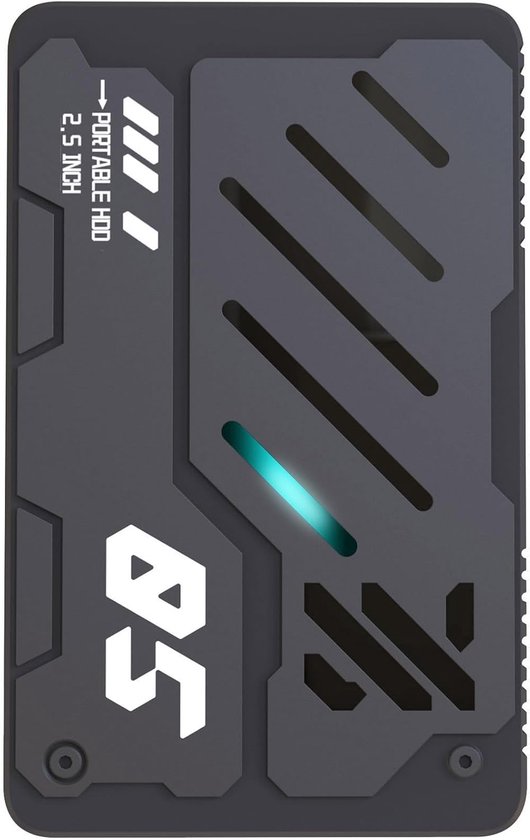 Externe Harde Schijf - Draagbare Opslag - Snelle Data Transfer - Aluminium Behuizing - 750 GB - Zilver