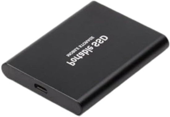 Externe Harde Schijf - Draagbare SSD - Grote Bestanden Opslaan - Valbestendig Ontwerp - 8 TB - Zwart