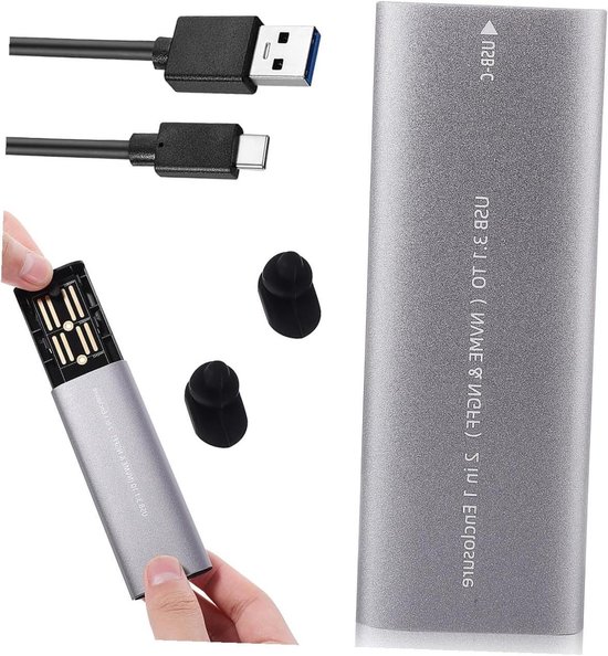 Externe Harde Schijf - Draagbare SSD - Snelle Data Overdracht - Dual Protocol - 11.5 x 3.7 x 1.2 cm