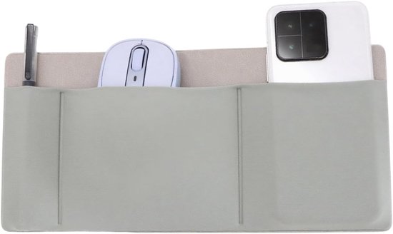 Externe harde schijf houder - Opbergtas accessoires - Mobiel werken - Zelfklevende organizer - 27 x 13 cm - Zwart