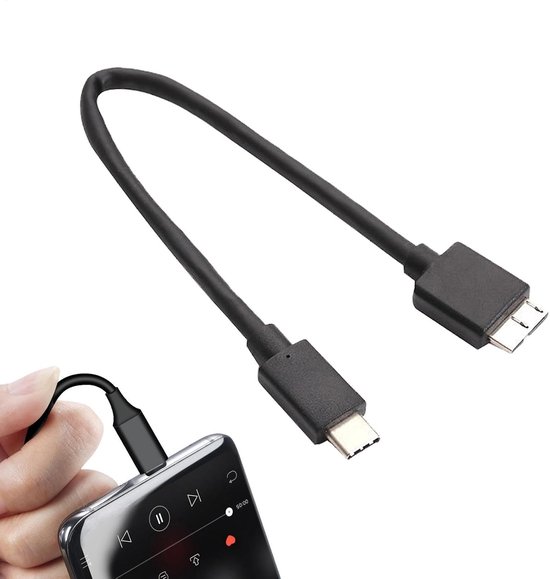 Externe Harde Schijf Kabel - USB C Kabel - Snelle Data Overdracht - Hoge Snelheid 5 Gbps