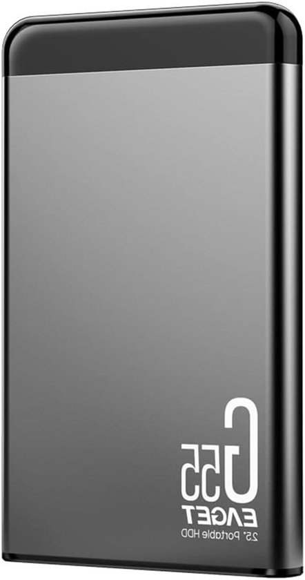 Externe Harde Schijf - Mobiele HDD - Snelle Data Overdracht - Schokbestendig Metalen Behuizing - 500 GB - Zwart