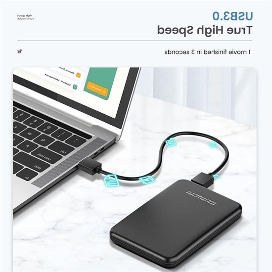 Externe Harde Schijf - Opslagapparaat HDD - Bestanden Opslaan - Automatisch Herkend - 2.5 inch - D