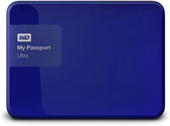 Externe Harde Schijf - Opslagmedium Data - Bestanden Opslaan - Extra Dun Ontwerp - 2 TB - Blauw