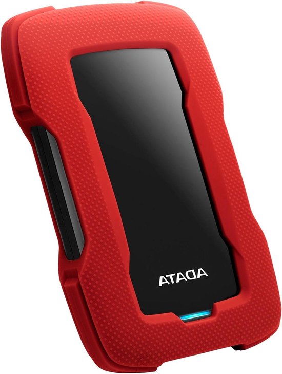 Externe Harde Schijf - Opslagstation Data - Bestanden Opslaan - Schokbestendige Behuizing - 2TB - Rood