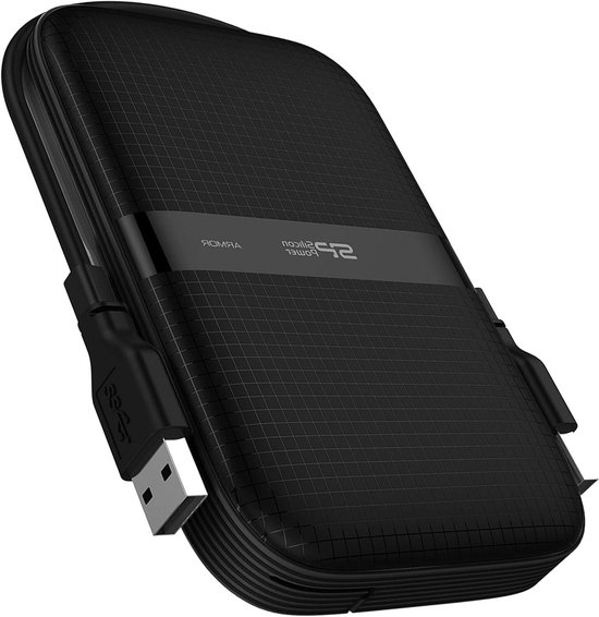 Externe Harde Schijf - Portable Hard Drive - Bestanden Opslaan - Militaire Kwaliteit Certificering - 2 TB - Zwart