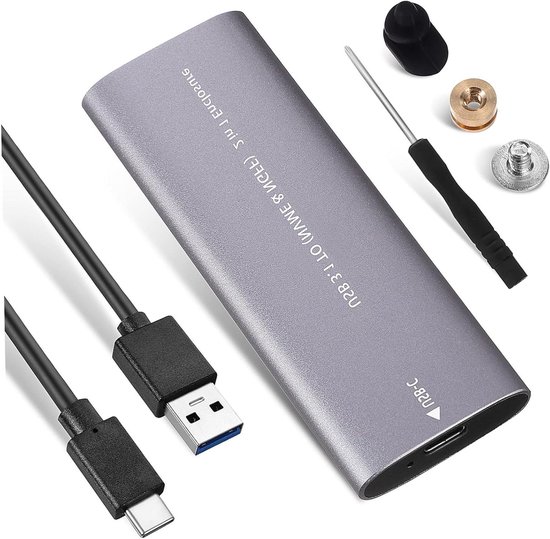 Externe Harde Schijf - SSD Externe Opslag - Snelle Gegevensoverdracht - Dubbel Protocol Type-C