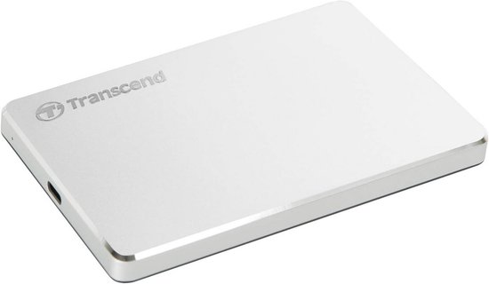 Externe harde schijf USB Type C 2 TB aluminium van Merkloos