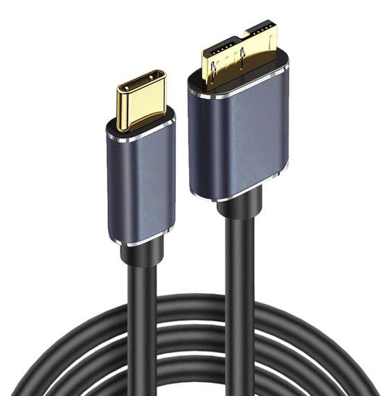 Externe Schijf Kabel - Data Kabel - Snelle Data Overdracht - Dubbel Afgeschermde Kern - 5Gbps USB 3.0