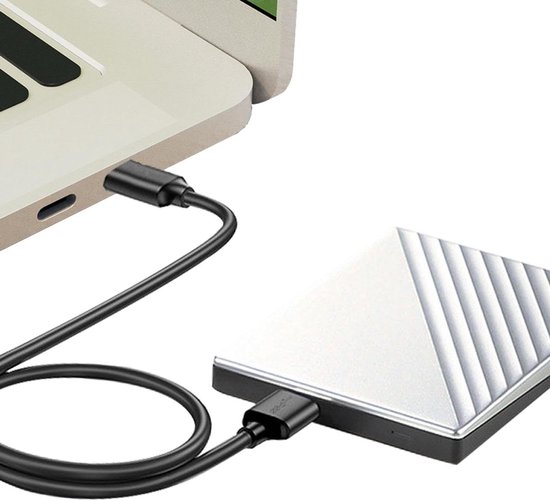 Externe schijf kabel - Datakabel harde schijf - Snelle dataoverdracht - 5Gbps snelheid - 30 cm - Veelkleurig