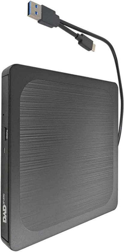 Externe Schijf - Lezer Brander - Data Archiveren - Dubbele Interface - 14 cm - Zilver