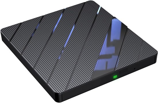 Externe Schijf - Optische Drive - Data Branden Lezen - USB C Type - 15.5 cm - Zwart