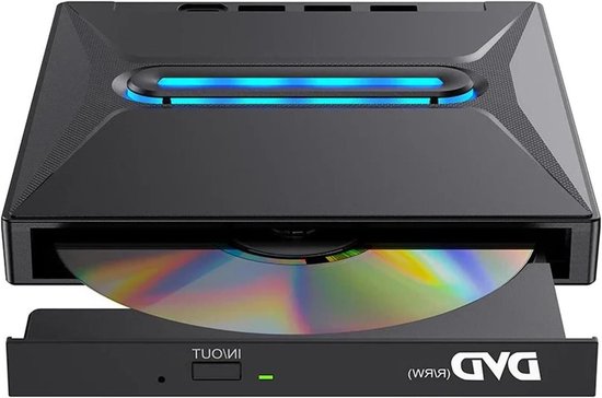 Externe Schijf - Optische Drive - Schijven Lezen - Met Kaartlezer - 2 MB Cache - Zwart