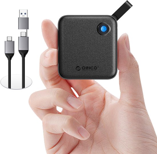 Externe SSD - Draagbare Opslag - Bestanden Opslaan - Snelle Dataoverdracht - 512 GB - Zwart