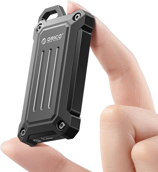 Externe SSD - Draagbare Opslag - Bestanden Overzetten - Aluminium Behuizing - 2 TB - Zilver