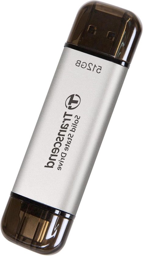 Externe SSD - Draagbare Opslag - Bestanden Overzetten - Hoge Snelheid - 512 GB - Zilver