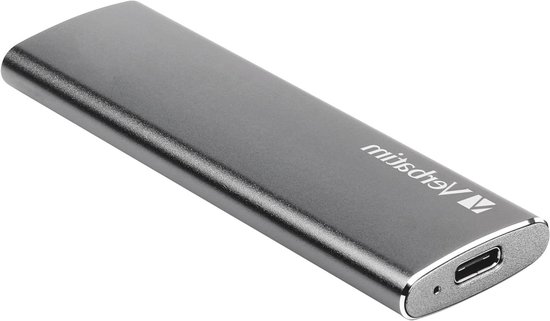 Externe SSD - Draagbare Opslag - Bestanden Overzetten - Hoge Snelheid Flash Geheugen - 480 GB - Spacegrijs