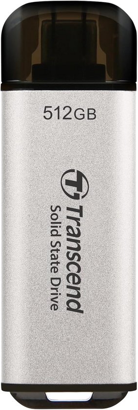 Externe SSD - Draagbare Opslag - Bestanden Overzetten - Supersnelle Overdracht - 512 GB - Zilver